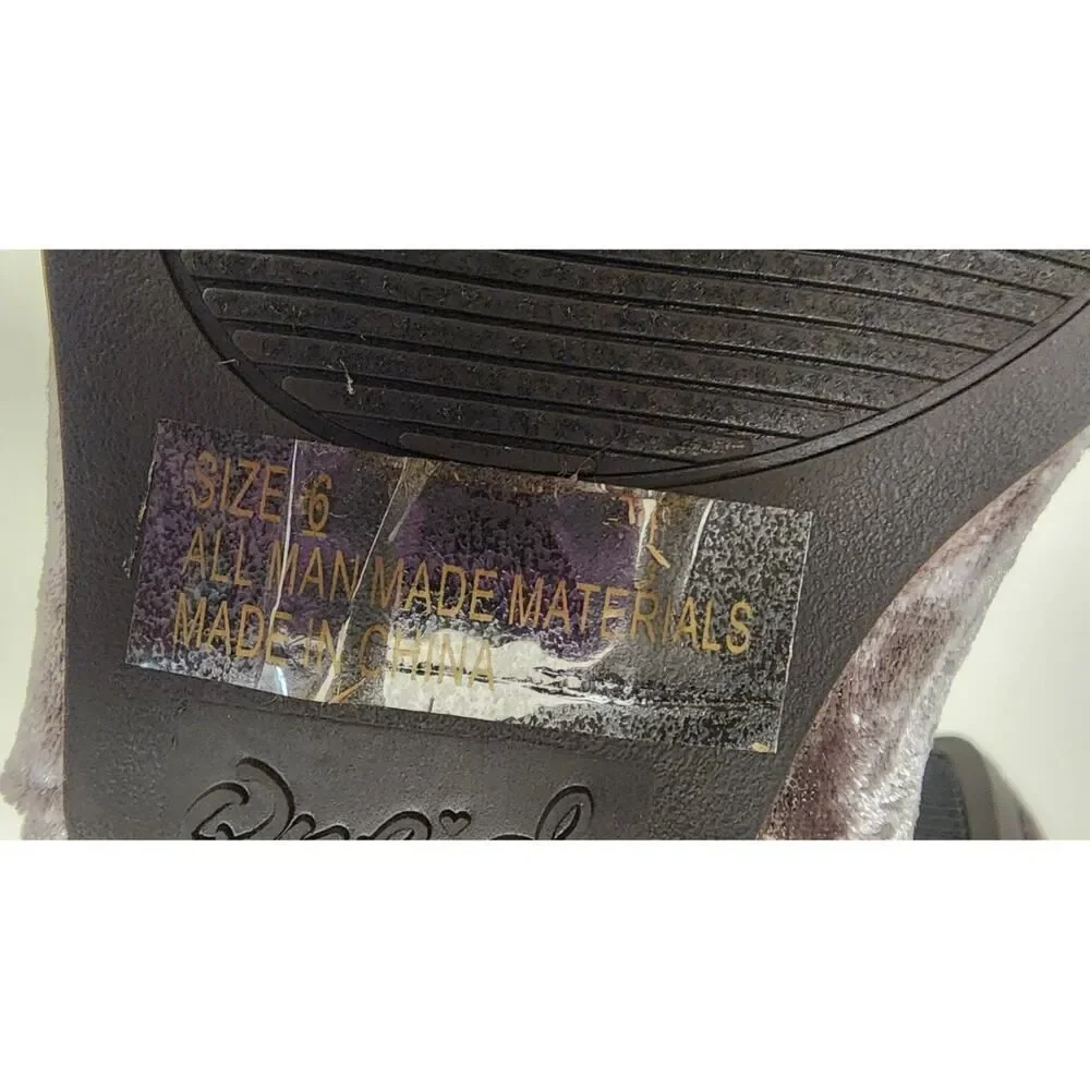 Qupid Women's Velvet Mauve Booties Size US 6
